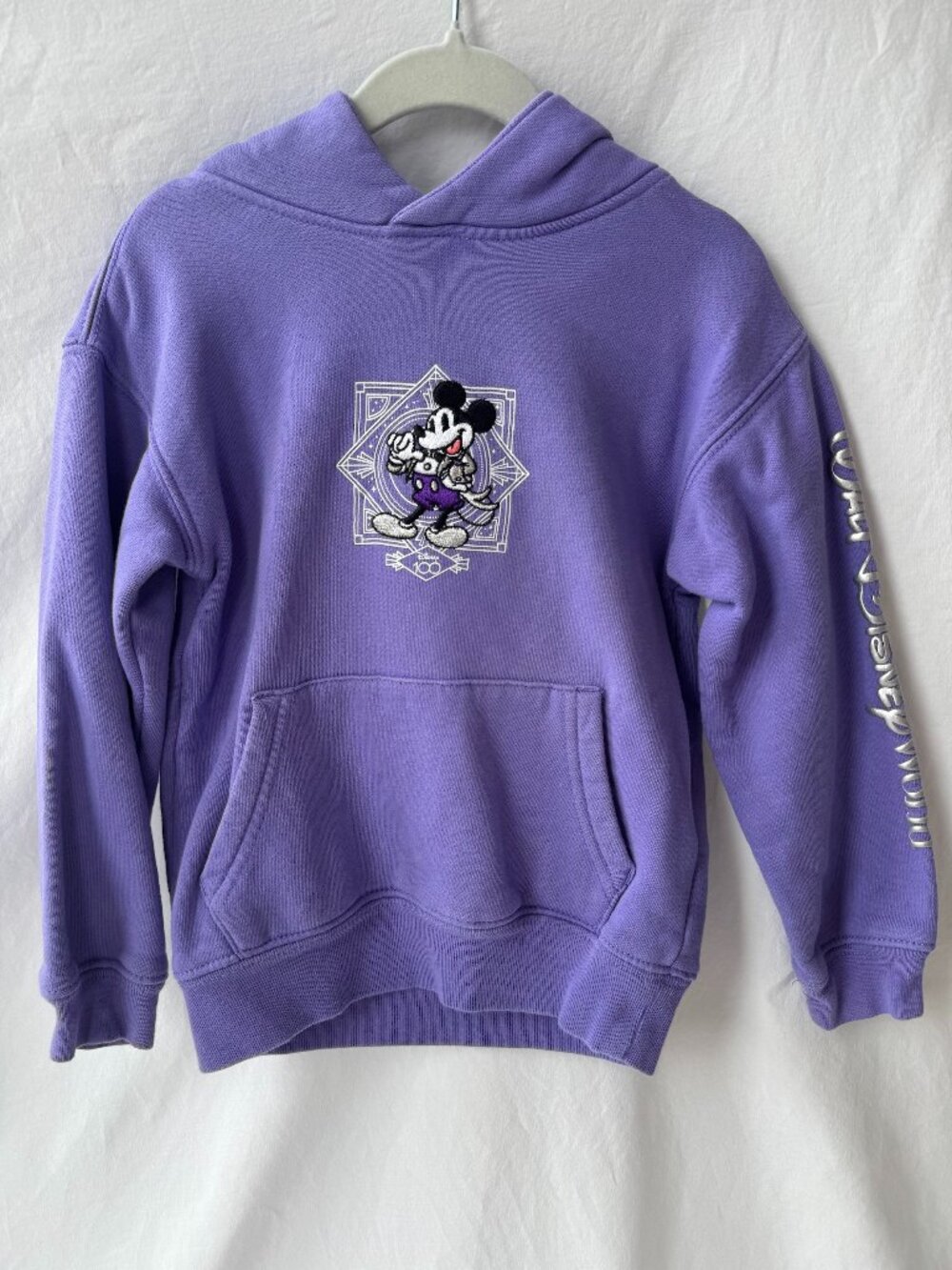 Disney 100 Years of Wonder Mickey Friends Purple Hoodie Kids Size 4